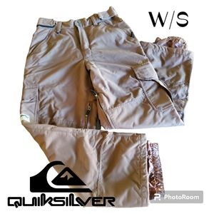 Quicksilver Chocolate Brown Snowboarding Cargo Pants sz S